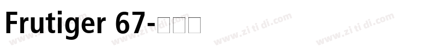 Frutiger 67字体转换